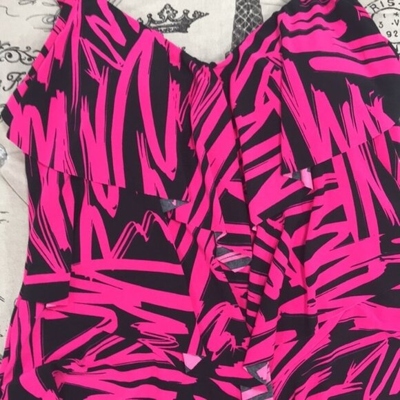 Magicsuit Sketchy Printed Ruffled Rita Tankini Top - Picture 4 of 9